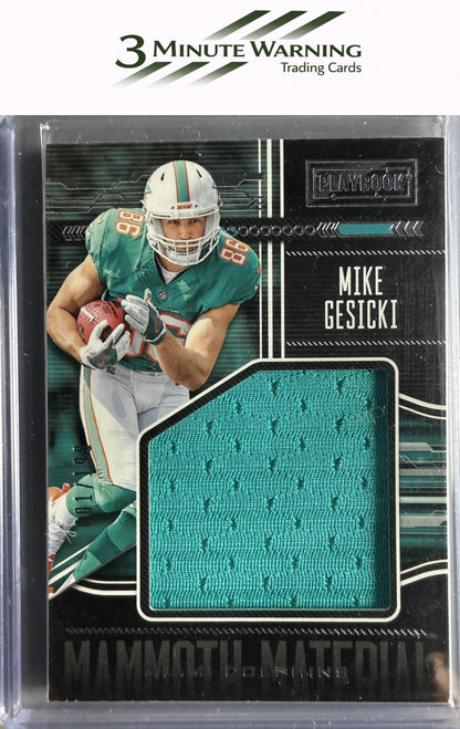 2018 Panini Playbook #MM-23 Mike Gesicki Mammoth Material Relics #/199