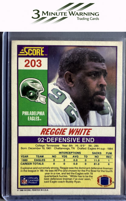 1990 Score #203 Reggie White