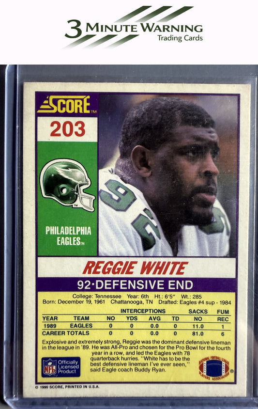 1990 Score #203 Reggie White