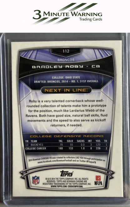 2014 Bowman Chrome #112 Bradley Roby