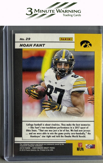 2019 Panini Contenders Draft Picks Collegiate #29 Noah Fant Game Day Ticket