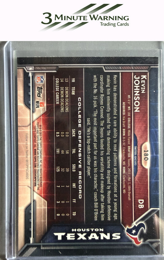 2015 Topps Chrome #180 Kevin Johnson Xfractors