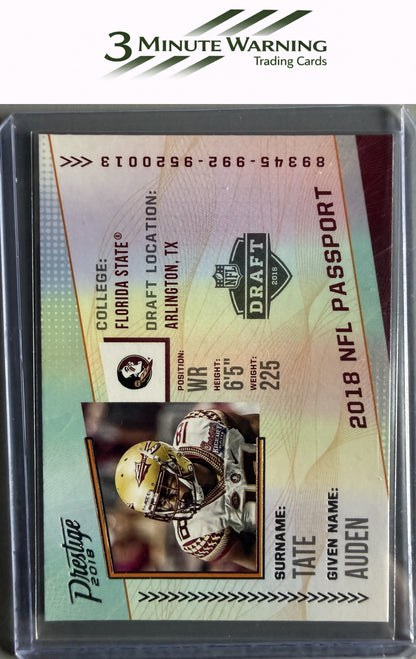 2018 Panini Prestige #PP-AT Auden Tate NFL Passport