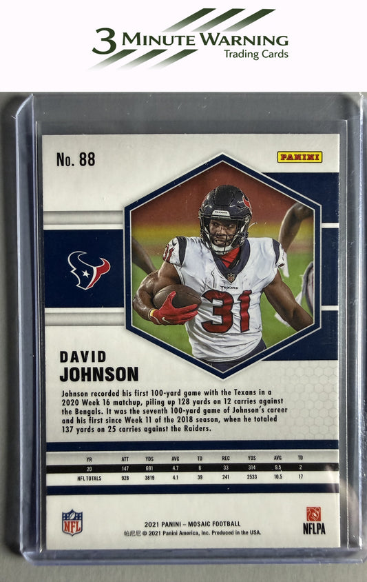 2021 Panini Mosaic #88 David Johnson