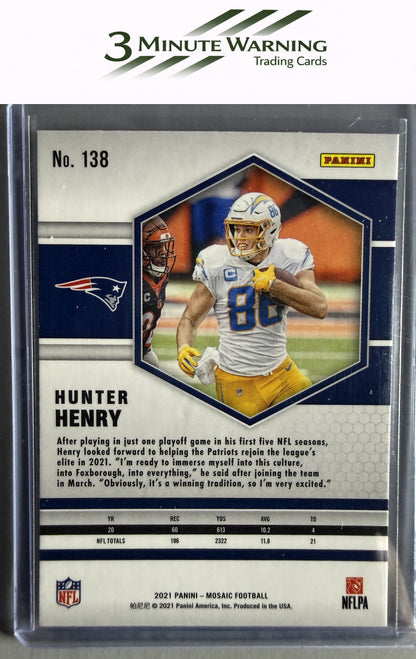 2021 Panini Mosaic #138 Hunter Henry