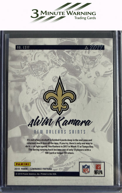 2019 Panini Luminance #LS17 Alvin Kamara Lightspeed