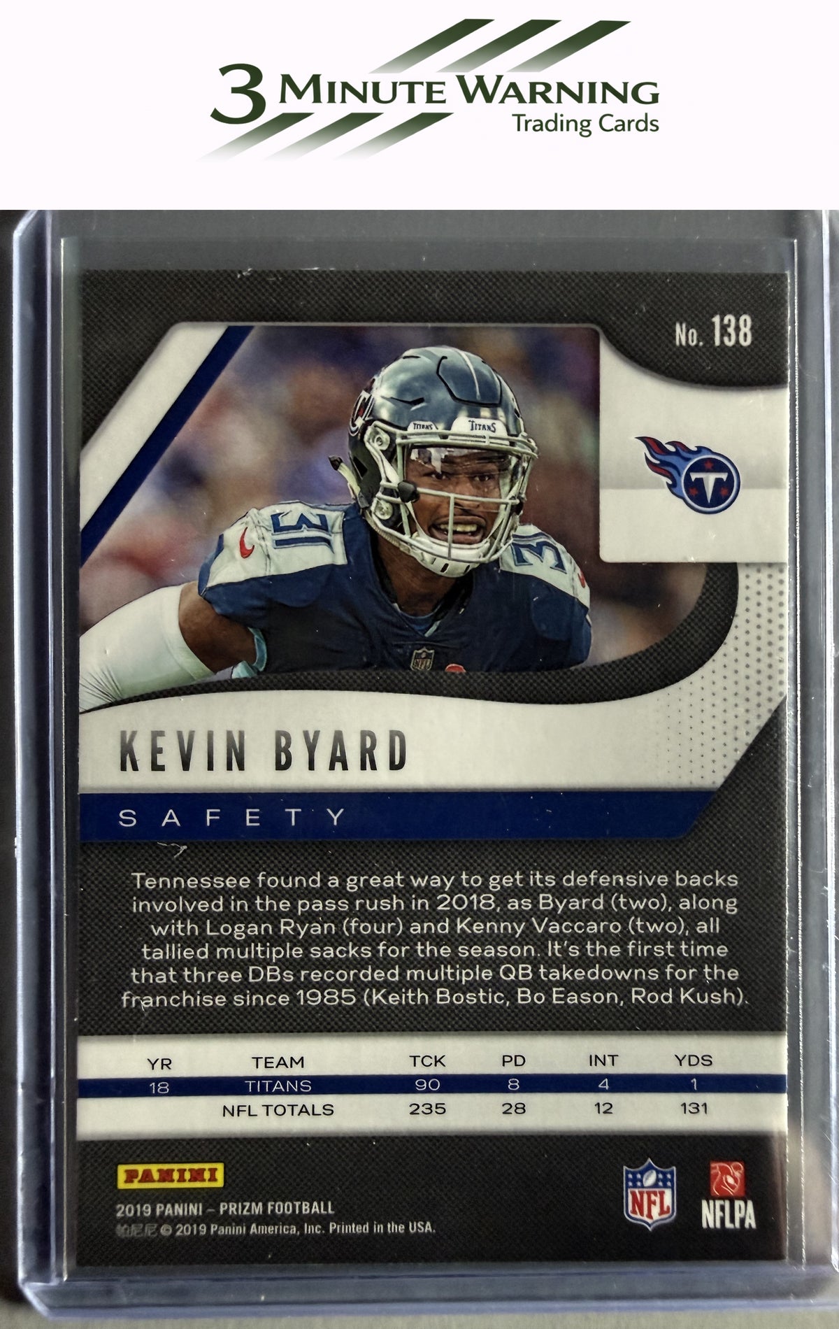 2019 Panini Prizm #138 Kevin Byard