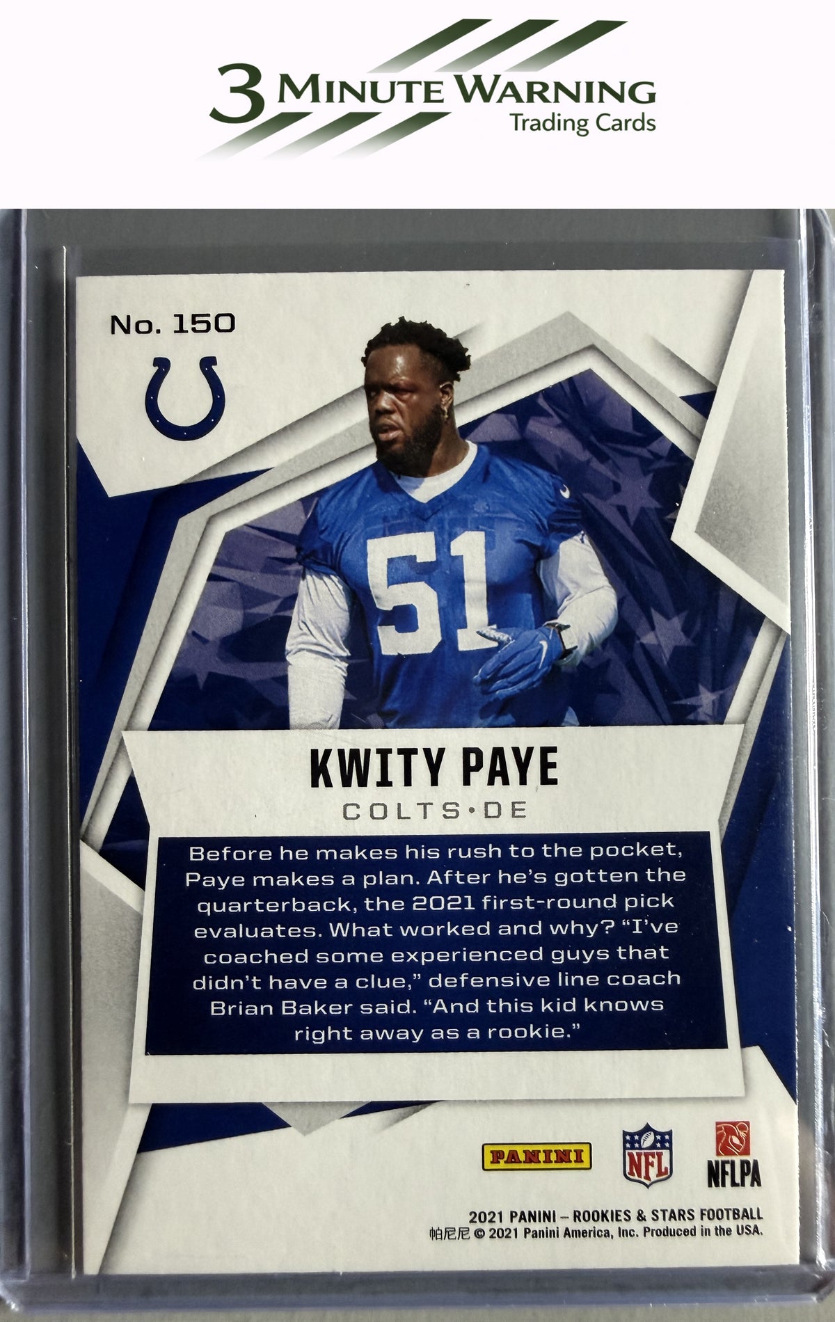2021 Panini Rookies & Stars #150 Kwity Paye Red