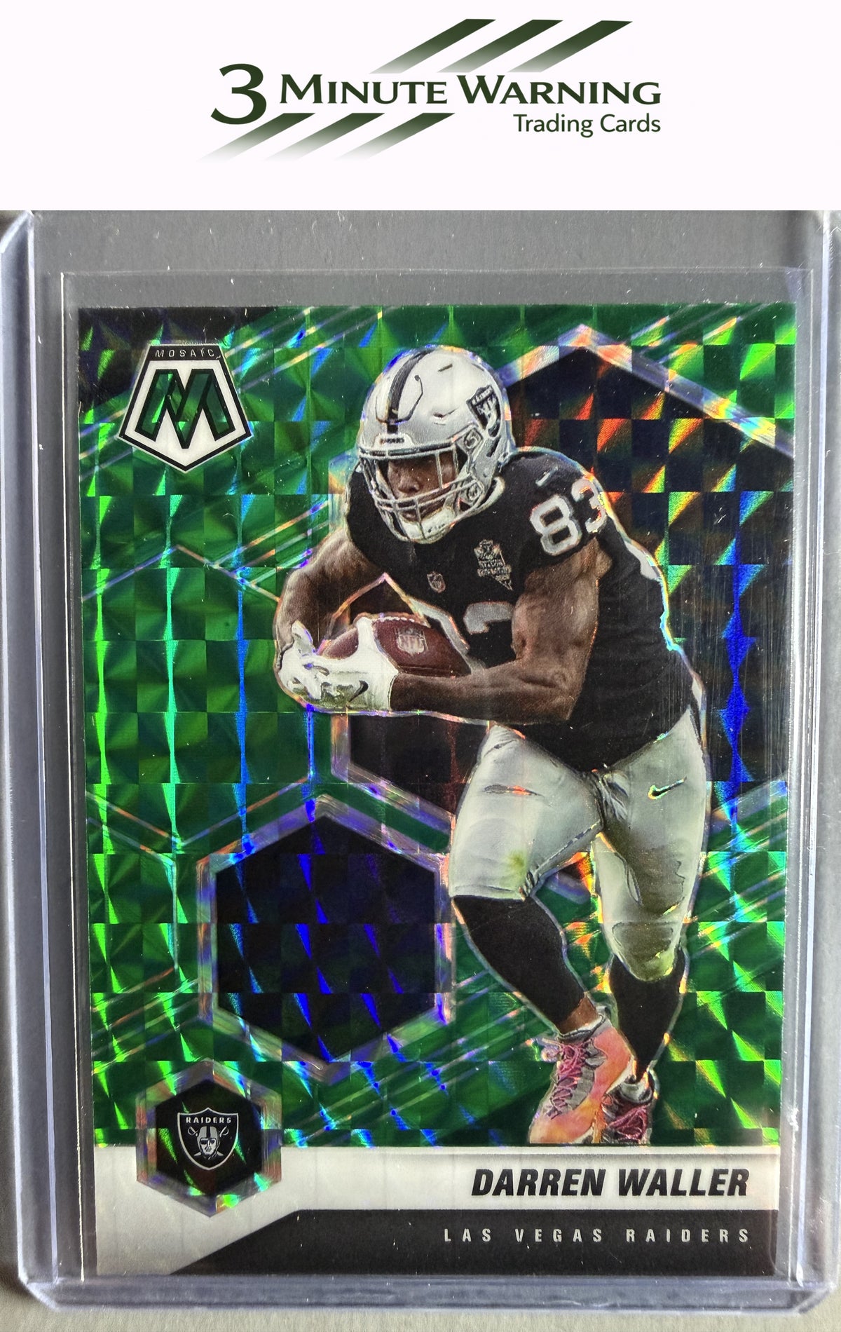 2021 Panini Mosaic #109 Darren Waller Prizm Green