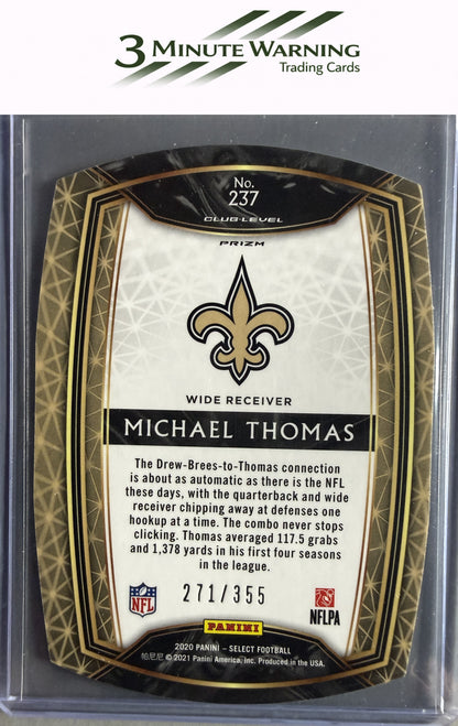 2020 Panini Select #237 Michael Thomas Copper Prizm Die Cut #/355