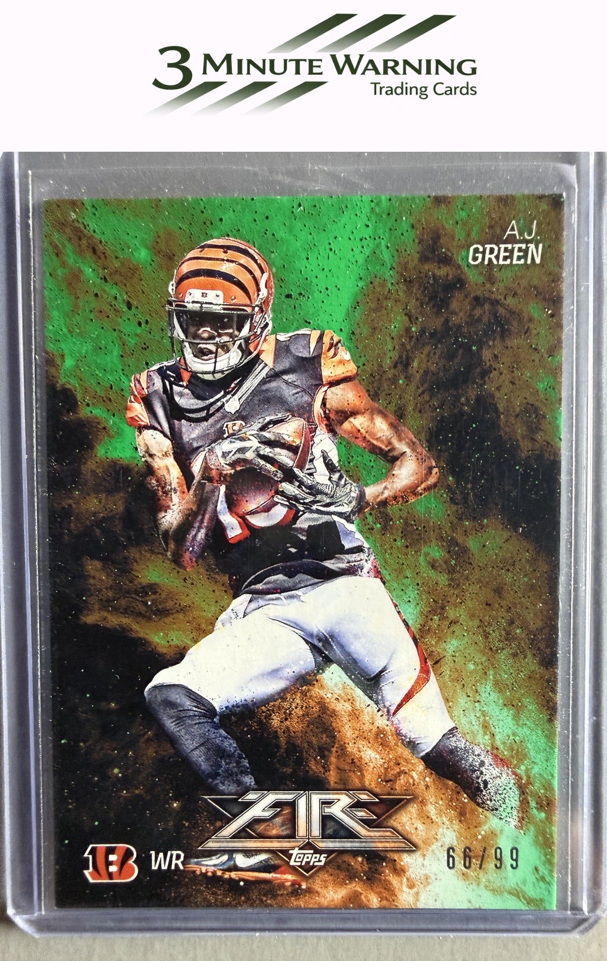 2014 Topps Fire #96 A.J. Green Green #/99