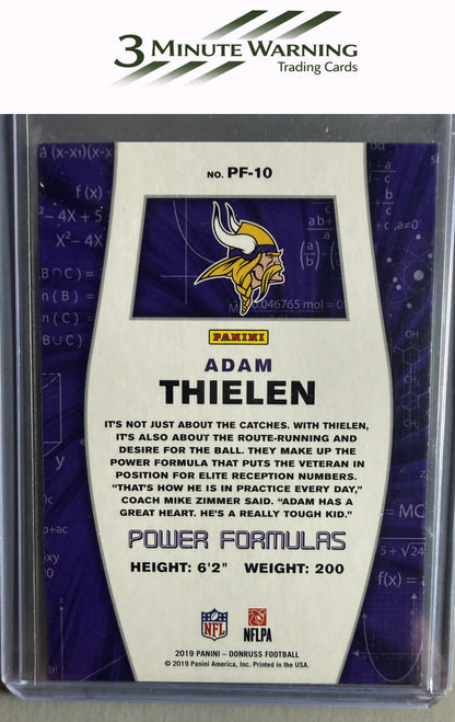 2019 Donruss #PF-10 Adam Thielen Power Formulas