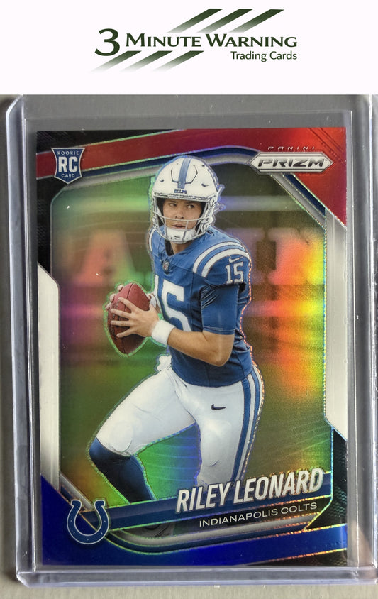 2025 Panini Prizm #342 Riley Leonard Red White and Blue