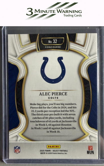2025 Panini Select #32 Alec Pierce