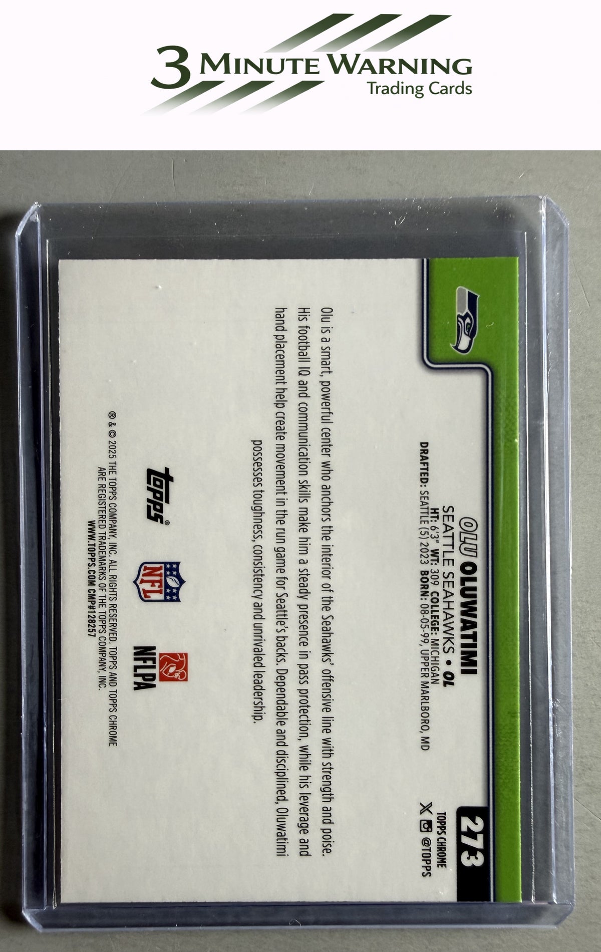 2025 Topps Chrome #273 Olu Oluwatimi