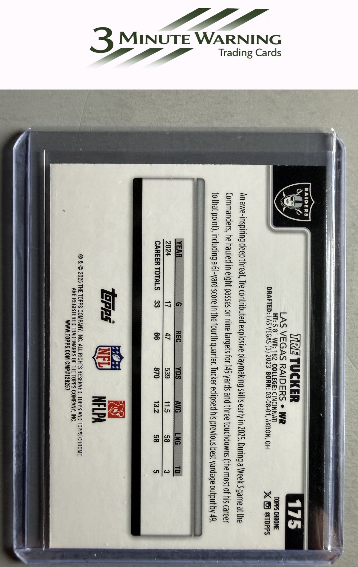 2025 Topps Chrome #175 Tre Tucker