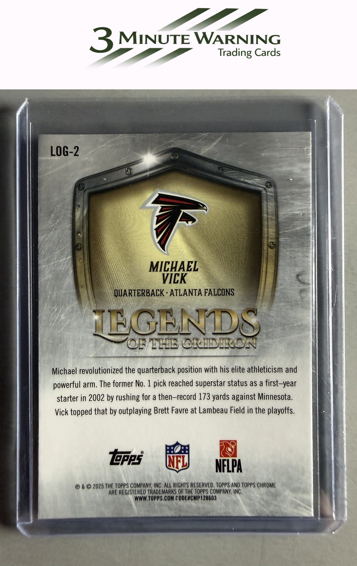 2025 Topps Chrome #LOG-2 Michael Vick Legends of the Gridiorn
