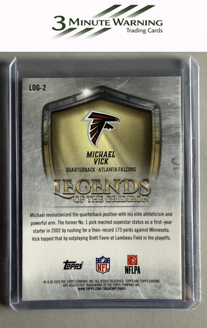 2025 Topps Chrome #LOG-2 Michael Vick Legends of the Gridiorn