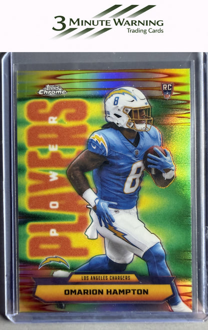 2025 Topps Chrome #PP-17 Omarion Hampton Power Players