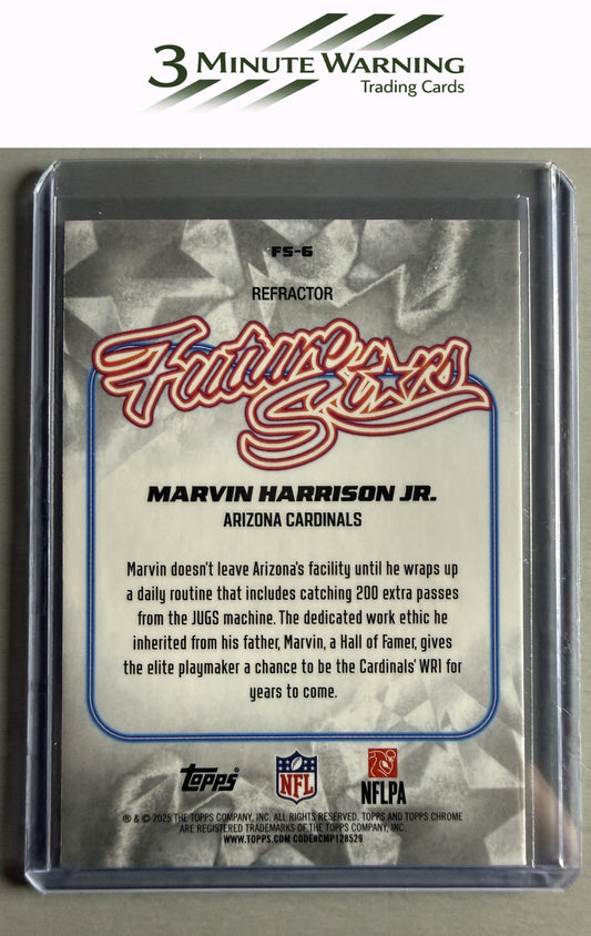 2025 Topps Chrome #FS-5 Marvin Harrison Jr. Future Stars Refractor