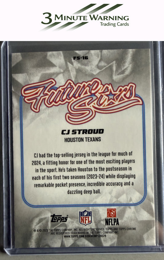 2025 Topps Chrome #FS-16 CJ Stroud Future Stars