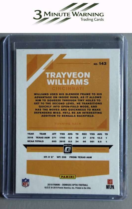 2019 Donruss Optic #143 Trayveon Williams