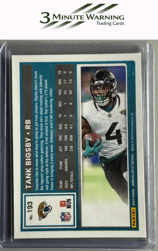 2025 Donruss Optic #193 Tank Bigsby