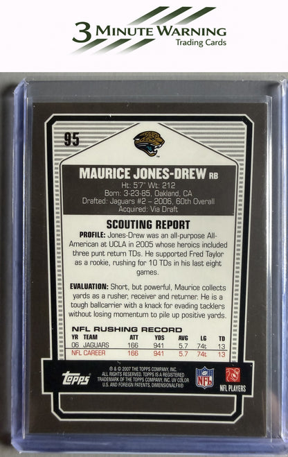 2007 Topps Draft Picks & Prospects #95 Maurice Jones-Drew Chrome Black