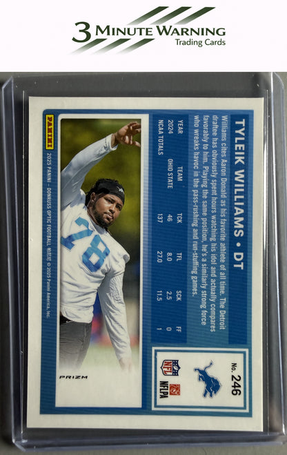 2025 Donruss Optic #246 Tyleik Williams Blue Hyper