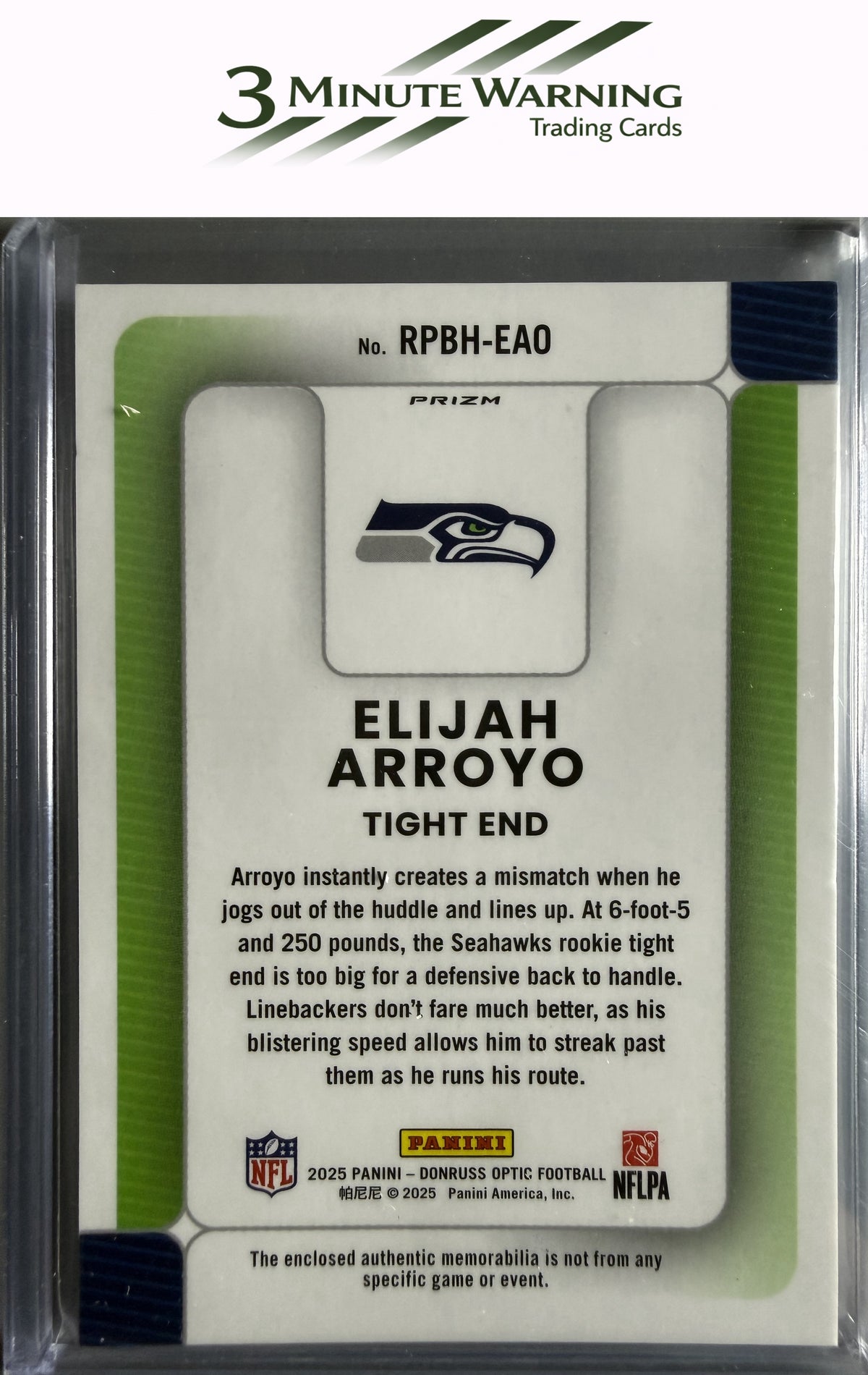 2025 Donruss Optic #RPBH-EAO Elijah Arroyo Rookie Phenoms Blue Hyper