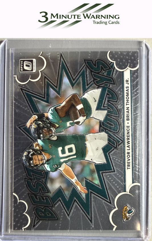 2025 Donruss Optic #10 Trevor Lawrence/Brian Thomas Jr. Best Tuddys