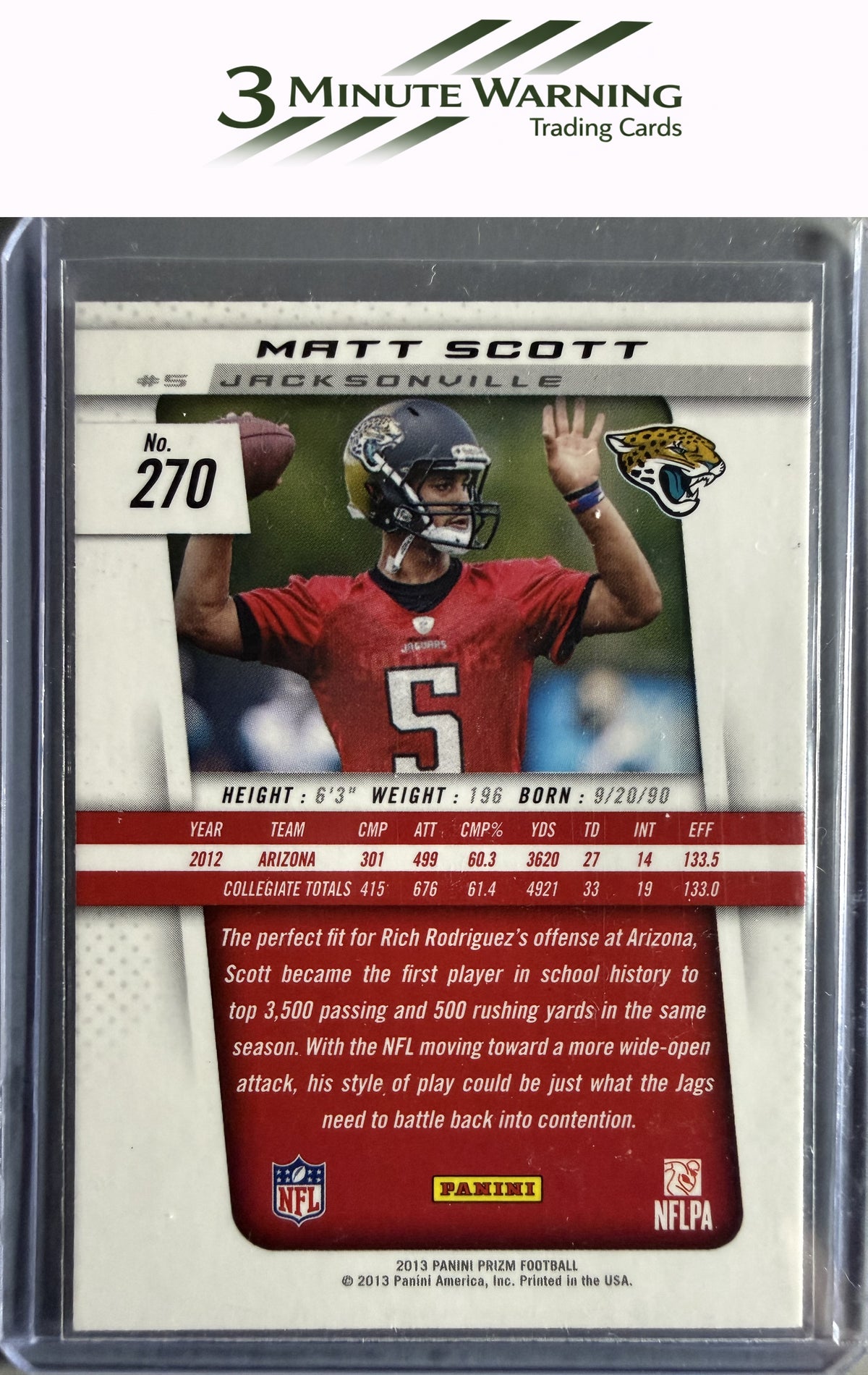 2013 Panini Prizm #270 Matt Scott