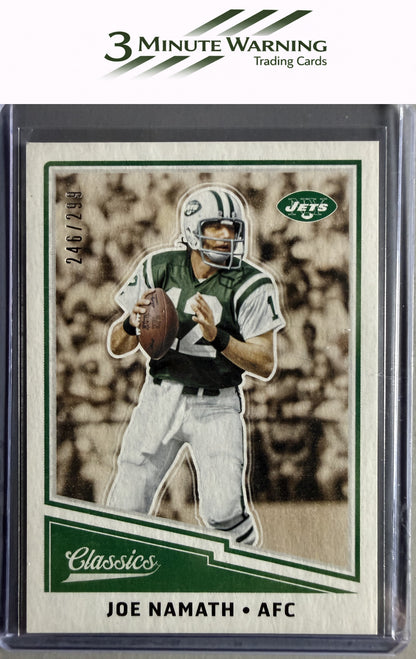 2017 Panini Classics #129 Joe Namath Red Back #/299
