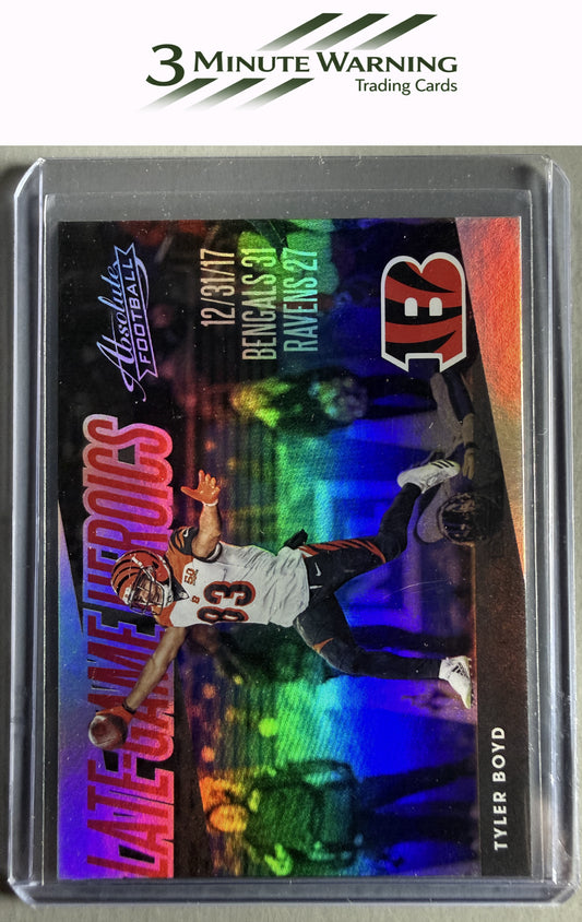2018 Panini Absolute #LGH-TO Tyler Boyd Late Game Heroics