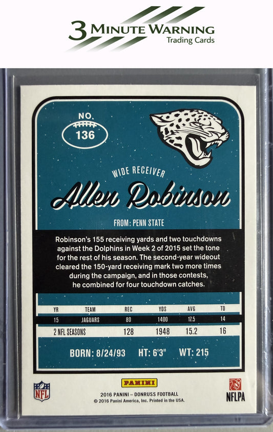2016 Donruss #136 Allen Robinson Press Proofs Blue