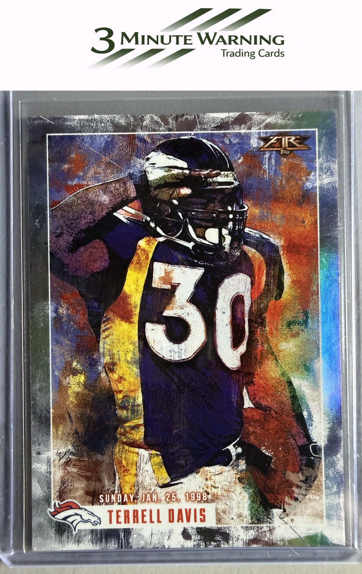 2015 Topps Fire #TT-TD Terrell Davis Transcendent Touchdowns