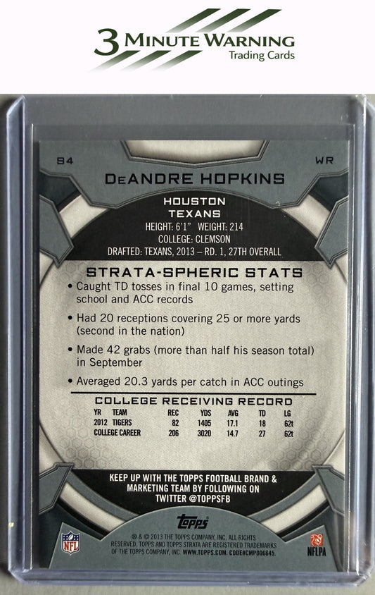 2013 Topps Strata #94 DeAndre Hopkins