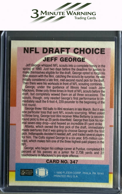 1990 Fleer #347 Jeff George