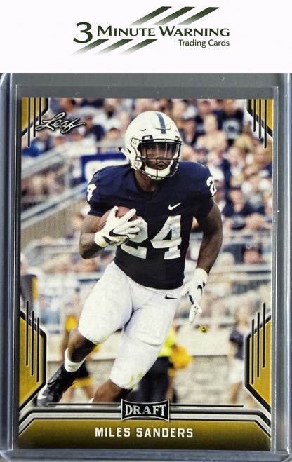 2019 Leaf Draft #56 Miles Sanders Gold