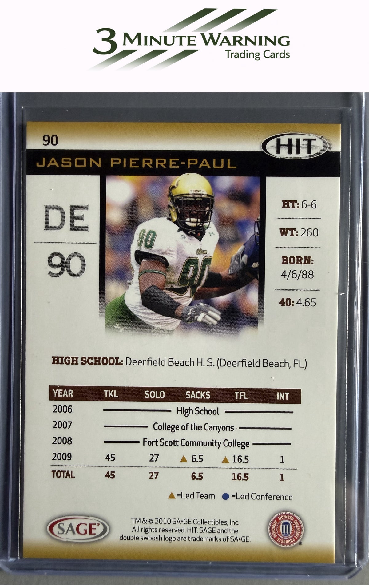 2010 SAGE HIT #90 Jason Pierre-Paul