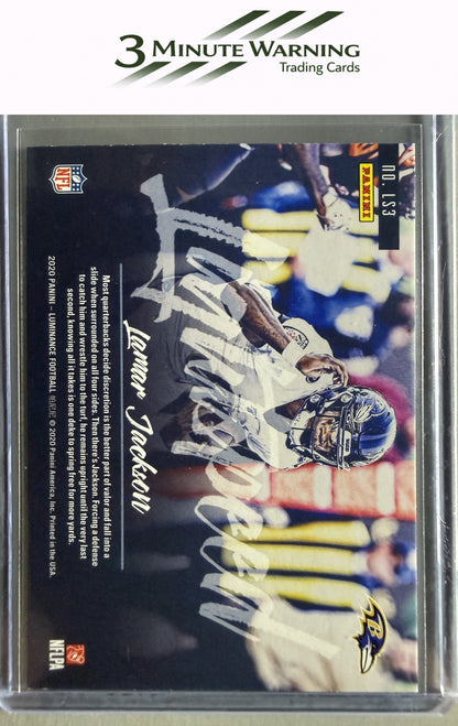 2020 Panini Luminance #LS3 Lamar Jackson Lightspeed