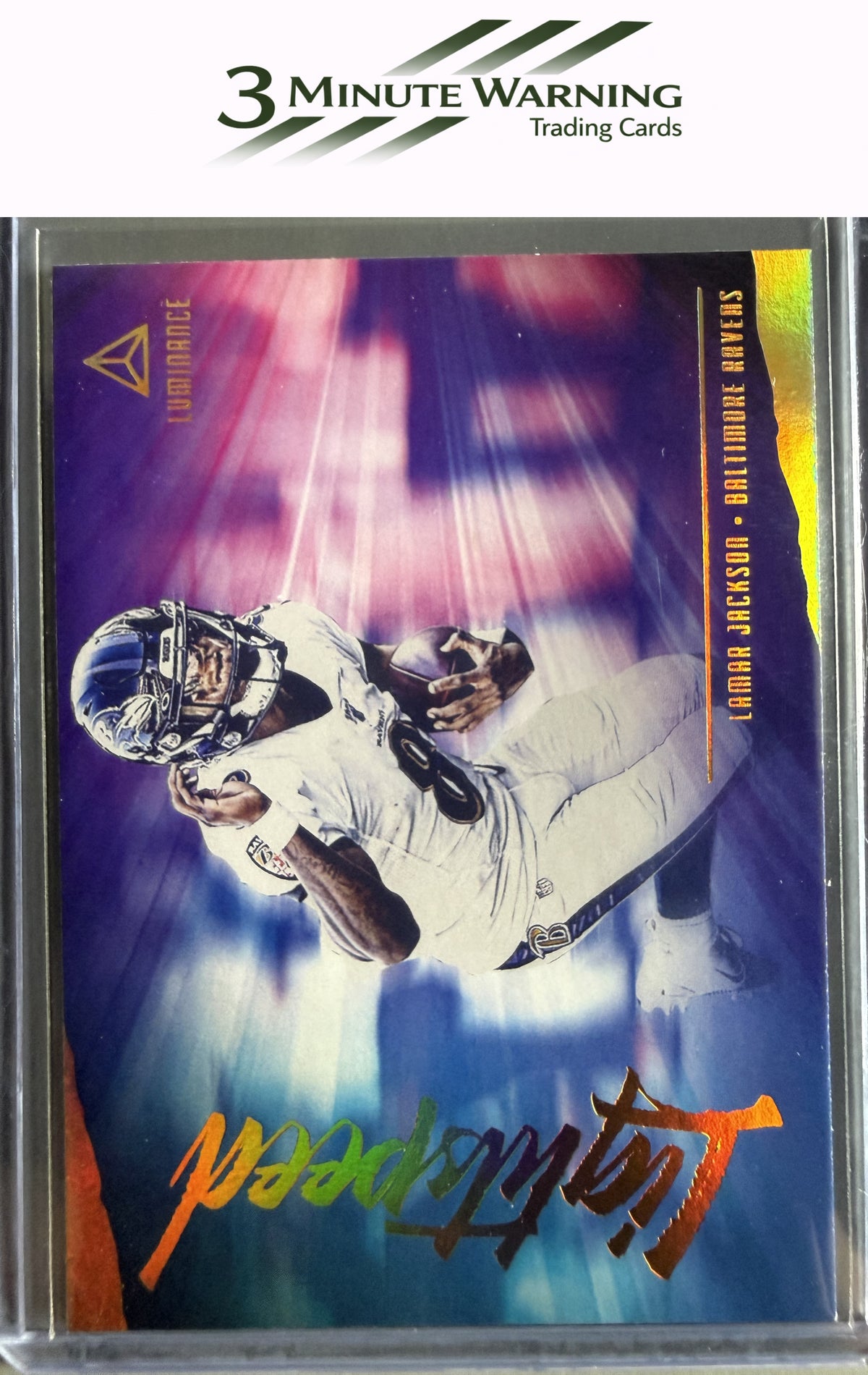2020 Panini Luminance #LS3 Lamar Jackson Lightspeed