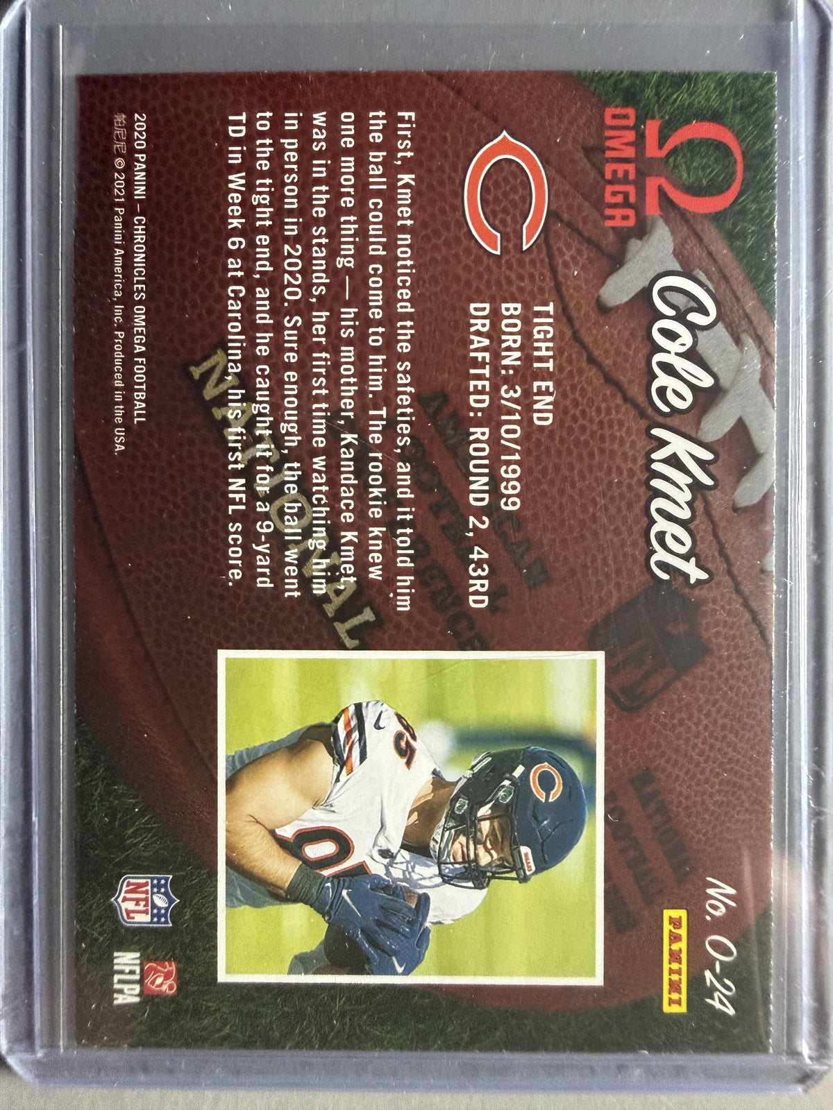 2020 Panini Chronicles #O-24 Cole Kmet Omega
