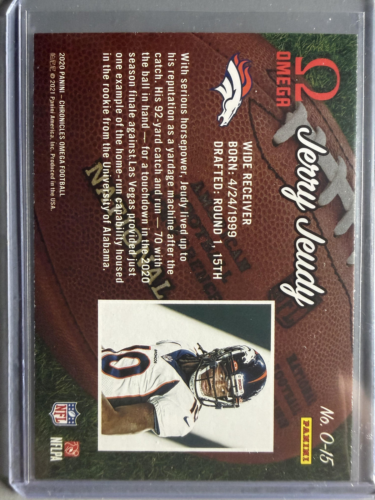 2020 Panini Chronicles #O-15 Jerry Jeudy Omega
