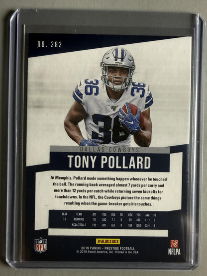 2019 Panini Prestige #282 Tony Pollard