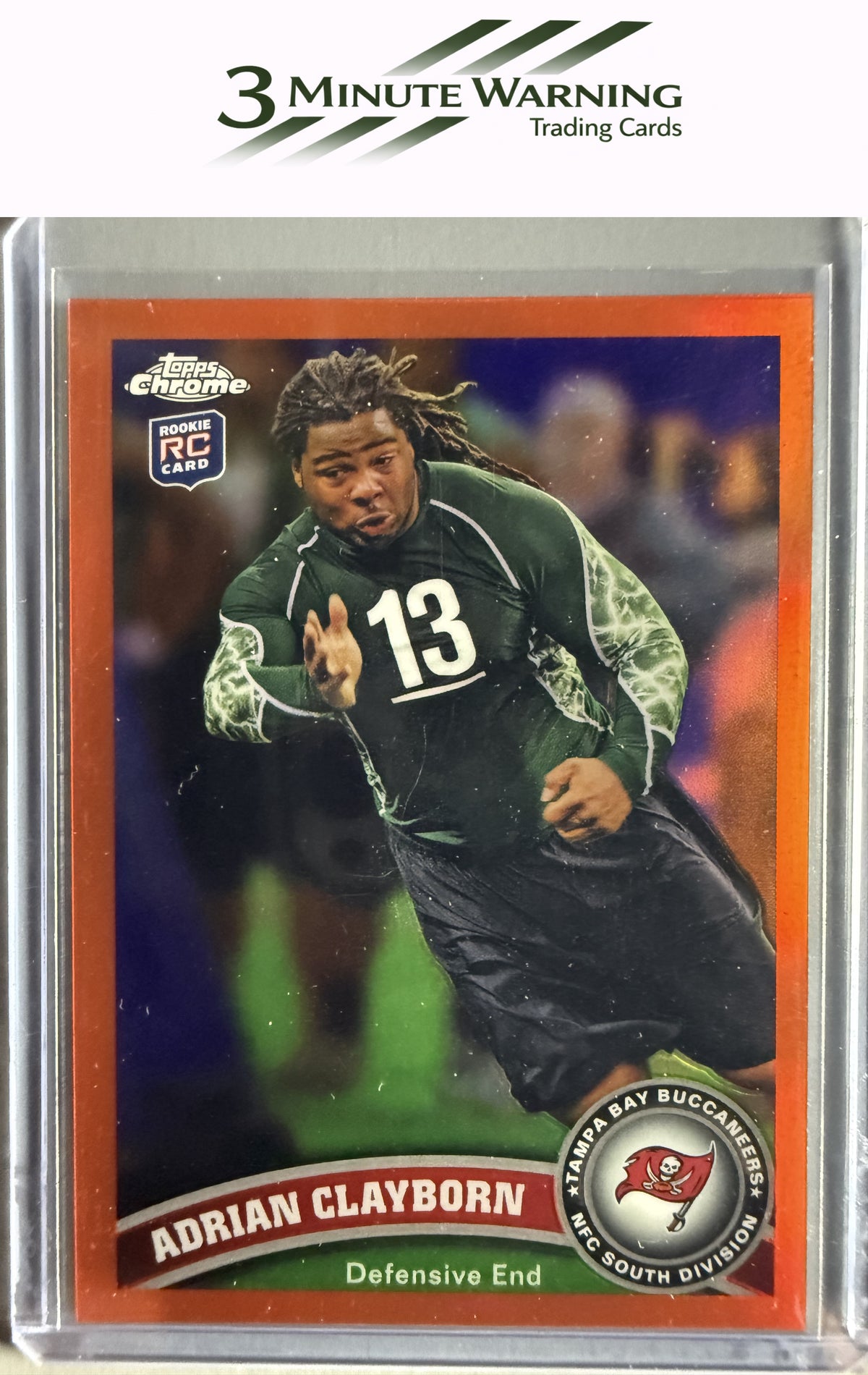 2011 Topps Chrome #14 Adrian Clayborn Orange Refractor