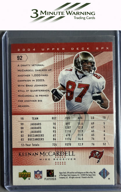 2004 SPx #92 Keenan McCardell