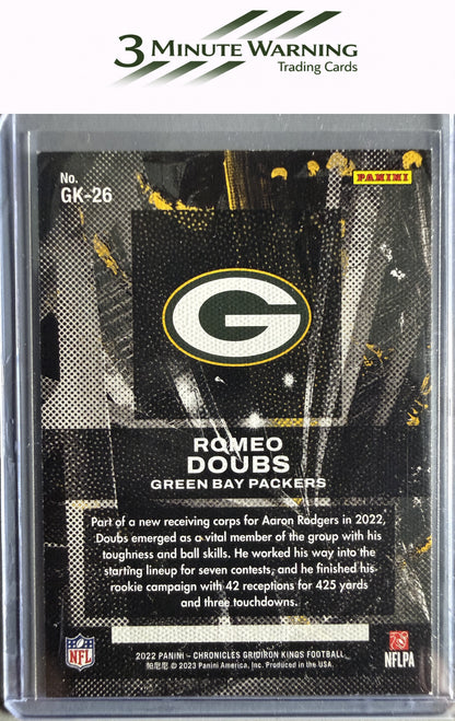2022 Panini Chronicles #GK-26 Romeo Doubs Gridiron Kings