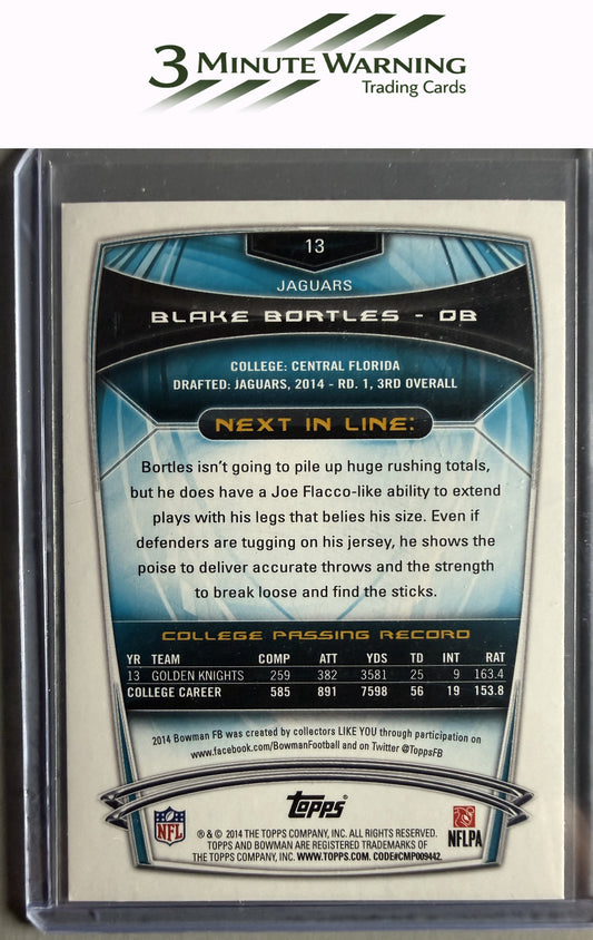 2014 Bowman #13 Blake Bortles Rookies