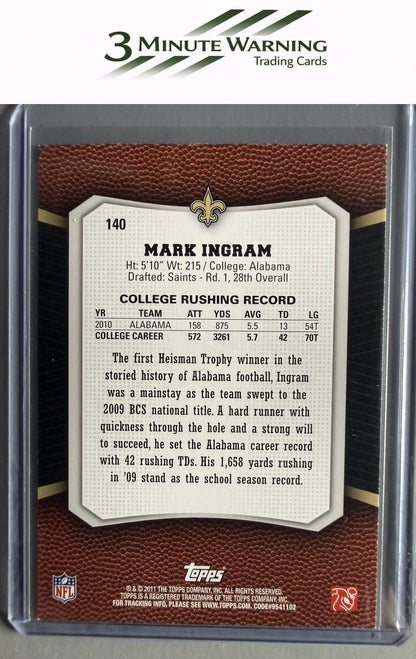 2011 Topps Rising Rookies #140 Mark Ingram Gold